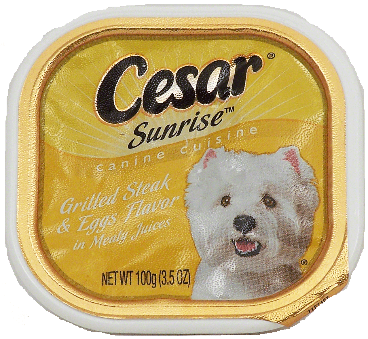 Cesar Sunrise grilled steak & eggs flavor in meaty juices, dog food Full-Size Picture